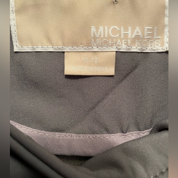 Michael Kors Girls Gray Zip Up Hooded Lined Logo Jacket size 10/12 - Picture 7 of 8